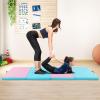 imageGoplus Folding Gymnastics Mat 10 x 4 x 2 Thick Tumbling Mats with PU Leather Hook ampamp Loop Fasteners Portable Handles 4Panel Exercise Mat for Home Gym Workouts YogaPinkBlue