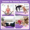 imageGoplus Folding Gymnastics Mat 10 x 4 x 2 Thick Tumbling Mats with PU Leather Hook ampamp Loop Fasteners Portable Handles 4Panel Exercise Mat for Home Gym Workouts YogaPinkPurple