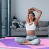 imageGoplus Folding Gymnastics Mat 10 x 4 x 2 Thick Tumbling Mats with PU Leather Hook ampamp Loop Fasteners Portable Handles 4Panel Exercise Mat for Home Gym Workouts YogaPurplePink