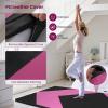 imageGoplus Folding Gymnastics Mat 10 x 4 x 2 Thick Tumbling Mats with PU Leather Hook ampamp Loop Fasteners Portable Handles 4Panel Exercise Mat for Home Gym Workouts YogaRoseBlack