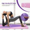 imageGoplus Folding Gymnastics Mat 10 x 4 x 2 Thick Tumbling Mats with PU Leather Hook ampamp Loop Fasteners Portable Handles 4Panel Exercise Mat for Home Gym Workouts YogaPurplePink