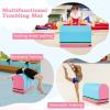 imageGoplus Mailbox Tumbling Mat Gymnastics Vaulting Box wDetachable Mat Carrying Handle Premium PU Leather Portable Jumping Tumbling Aid Trainer for Kids Home Gyms ExerciseBaby BluePink