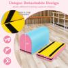 imageGoplus Mailbox Tumbling Mat Gymnastics Vaulting Box wDetachable Mat Carrying Handle Premium PU Leather Portable Jumping Tumbling Aid Trainer for Kids Home Gyms ExerciseBaby BluePink