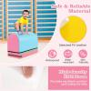 imageGoplus Mailbox Tumbling Mat Gymnastics Vaulting Box wDetachable Mat Carrying Handle Premium PU Leather Portable Jumping Tumbling Aid Trainer for Kids Home Gyms ExerciseBaby BluePink