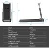 imageGoplus 30HP Folding Treadmill Foldable Superfit Treadmill WLED Touch Screen Phone Holder Blue Tooth Connection Electric Running Walking Jogging Machine for Apartment Home OfficeBlack
