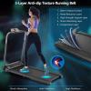 imageGoplus 30HP Folding Treadmill Foldable Superfit Treadmill WLED Touch Screen Phone Holder Blue Tooth Connection Electric Running Walking Jogging Machine for Apartment Home OfficeBlack