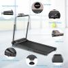 imageGoplus 30HP Folding Treadmill Foldable Superfit Treadmill WLED Touch Screen Phone Holder Blue Tooth Connection Electric Running Walking Jogging Machine for Apartment Home OfficeBlack