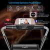 imageGoplus 30HP Folding Treadmill Foldable Superfit Treadmill WLED Touch Screen Phone Holder Blue Tooth Connection Electric Running Walking Jogging Machine for Apartment Home OfficeBlack