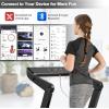 imageGoplus 40HP Heavy Duty Folding Treadmill Electric Foldable Superfit Treadmill with LED Touch Screen Heart Rate Belt Fatigue Button Blue Tooth Speaker Walking Running Machine for Gym Home