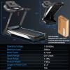 imageGoplus 475HP Folding Treadmill with 15 Auto Incline and APP Commercial Heavy Duty Superfit Treadmill with 20 Preset Programs Bluetooth Speaker Soft Drop System Pause Running Machine for Home