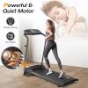 imageGoplus Compact Folding Treadmill for Home Electric Walking Running Machine Low Noise Builtin 2 Workout Modes and 12 Programs with Display