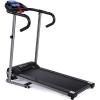 imageGoplus Electric Folding Treadmill with LCD Display and Heart Rate Sensor Compact Portable Running Walking Machine for Apartment Home Office1100w
