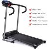 imageGoplus Electric Folding Treadmill with LCD Display and Heart Rate Sensor Compact Portable Running Walking Machine for Apartment Home Office1100w