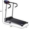 imageGoplus Electric Folding Treadmill with LCD Display and Heart Rate Sensor Compact Portable Running Walking Machine for Apartment Home Office1100w