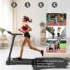 imageGoplus Folding Treadmill Portable Electric Treadmill with LED Touch Screen 12 Preset Programs 2 Modes and PhonePad Holder Compact Walking Jogging Running Machine for Home Office