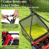 imageGoplus Manual Lawn Mower 16 Inch 5Blade WalkBehind Cordless Grass Cutter with 7 Gallon Removable Grass Collect Bag Adjustable Cutting Heights Push Reel Lawn Mower for Yard GardenRed