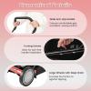 imageGoplus Manual Lawn Mower 16 Inch 5Blade WalkBehind Cordless Grass Cutter with 7 Gallon Removable Grass Collect Bag Adjustable Cutting Heights Push Reel Lawn Mower for Yard GardenRed