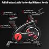 imageGoplus Indoor Cycling Bike Upright Stationary Exercise Bicycle with Resistance Adjustment ampamp Heart Rate Monitor Adjustable Workout Belt Dive Bike for HomeOfficeGym Black