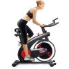 imageGoplus Indoor Cycling Bike Silent Belt Drive Exercise Bike with Phone Holder Adjustable Seat LCD Monitor Stationary Bicycle for Home Gym Workout20 LBS Flywheel