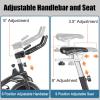 imageGoplus Indoor Magnetic Exercise Bike Fitness Cycling Bike W 350LBS Weight Capacity Adjustable Resistance LCD Monitor Pulse Sensor 35LBS Flywheel Adjustable SeatampampHandlebars Stationary Bicycle for Home Gym Office