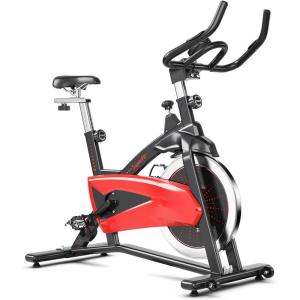 imageGoplus Indoor Magnetic Exercise Bike Fitness Cycling Bike W 350LBS Weight Capacity Adjustable Resistance LCD Monitor Pulse Sensor 35LBS Flywheel Adjustable SeatampampHandlebars Stationary Bicycle for Home Gym Office