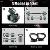 imageGoplus Adjustable Dumbbell Set 9247 LBS Free Weight Set 4 in 1 Weights wConnector Used as Barbell Dumbbells Kettlebells Push up Stand Fitness Workout Equipment for Men Women Home Gym92 LBS