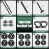 imageGoplus Adjustable Dumbbell Set 9247 LBS Free Weight Set 4 in 1 Weights wConnector Used as Barbell Dumbbells Kettlebells Push up Stand Fitness Workout Equipment for Men Women Home Gym47 LBS
