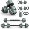 imageGoplus Adjustable Dumbbell Set 9247 LBS Free Weight Set 4 in 1 Weights wConnector Used as Barbell Dumbbells Kettlebells Push up Stand Fitness Workout Equipment for Men Women Home Gym47 LBS