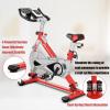 imageGoplus Adjustable Exercise Bike Stationary Silent Bicycle with DualSpring Shock Absorption Design Realtime Heart Rate CupPhone Holder and Electronic Display Indoor Cycling Bike