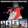 imageGoplus Adjustable Exercise Bike Stationary Silent Bicycle with DualSpring Shock Absorption Design Realtime Heart Rate CupPhone Holder and Electronic Display Indoor Cycling Bike