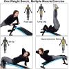 imageGoplus Adjustable Sit Up Bench Abdominal Training Workout Slant Bench Decline Curved Ab Bench for Home Gym Ab ExercisesBlue
