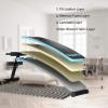 imageGoplus Adjustable Sit Up Bench Abdominal Training Workout Slant Bench Decline Curved Ab Bench for Home Gym Ab ExercisesBlue