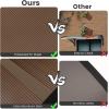 imageGoplus Awnings for Doors 80quot x 40quot Window Awning with Rain Snow Sunlight UV Protection UPF 50 Hollow Sheet Outdoor Overhead Awning Canopy Exterior Polycarbonate Awnings for Patio Porch DeckBrown