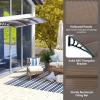 imageGoplus Awnings for Doors 80quot x 40quot Window Awning with Rain Snow Sunlight UV Protection UPF 50 Hollow Sheet Outdoor Overhead Awning Canopy Exterior Polycarbonate Awnings for Patio Porch DeckCoffee