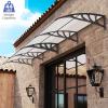 imageGoplus Awnings for Doors 80quot x 40quot Window Awning with Rain Snow Sunlight UV Protection UPF 50Hollow Sheet Outdoor Overhead Awning Canopy Exterior Polycarbonate Awnings for Patio Porch DeckClear with Gray Bracket