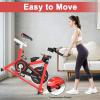 imageGoplus Exercise Bike Stationary Bike w 30 lbs Steel Flywheel LCD Monitor Quiet Belt Driven System Adjustable Seat ampamp Handlebar Indoor Cycling Bike for Home ampamp Gym Use