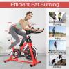imageGoplus Exercise Bike Stationary Bike w 30 lbs Steel Flywheel LCD Monitor Quiet Belt Driven System Adjustable Seat ampamp Handlebar Indoor Cycling Bike for Home ampamp Gym Use