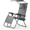 imageGoplus Zero Gravity Chairs XLarge Folding Lounge Lawn Chair wCanopy Shade ampamp Cup Holder Adjustable Folding Patio Recliner for Pool Porch Deck Oversize WineGrey Zero Gravity Chair