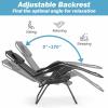 imageGoplus Zero Gravity Chairs XLarge Folding Lounge Lawn Chair wCanopy Shade ampamp Cup Holder Adjustable Folding Patio Recliner for Pool Porch Deck Oversize WineBlack Zero Gravity Chair