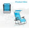 imageGoplus Zero Gravity Chairs XLarge Folding Lounge Lawn Chair wCanopy Shade ampamp Cup Holder Adjustable Folding Patio Recliner for Pool Porch Deck Oversize WineBlue Zero Gravity Chair