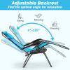 imageGoplus Zero Gravity Chairs XLarge Folding Lounge Lawn Chair wCanopy Shade ampamp Cup Holder Adjustable Folding Patio Recliner for Pool Porch Deck Oversize WineBlue Zero Gravity Chair