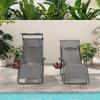 imageGoplus Zero Gravity Chairs XLarge Folding Lounge Lawn Chair wCanopy Shade ampamp Cup Holder Adjustable Folding Patio Recliner for Pool Porch Deck Oversize WineGrey Zero Gravity Chair