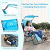 imageGoplus Zero Gravity Chairs XLarge Folding Lounge Lawn Chair wCanopy Shade ampamp Cup Holder Adjustable Folding Patio Recliner for Pool Porch Deck Oversize WineBlue Zero Gravity Chair