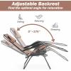 imageGoplus Zero Gravity Chairs XLarge Folding Lounge Lawn Chair wCanopy Shade ampamp Cup Holder Adjustable Folding Patio Recliner for Pool Porch Deck Oversize WineCoffee Zero Gravity Chair