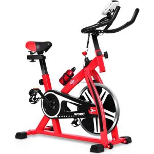imageGoplus Indoor Cycling Bike Stationary Bicycle Exercise Bike with Flywheel LCD Display Water Bottle Cardio Fitness Cycle Trainer Professional Exercise Bike for Home and Gym Use