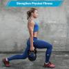 imageGoplus 3 Pieces Kettlebell Set 5 10 15 lbs HDPE Coated Concrete Fitness Kettle Bells wEasy Grip Wide Handle Home Gym Exercise Weights HIIT Workout Weightlifting Strength Training Conditioning