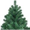 imageGoplus 6 FT Blue PreLit Christmas Tree Artificial Hinged Xmas Full Tree with 280 Warm White LED Lights 758 Lush Branch Tips Foldable Metal Stand for Seasonal Home Office DecorationGreen