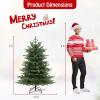 imageGoplus 6ft PreLit Artificial Christmas Tree Hinged Holiday Xmas Full Tree with 2116 Lush PVC ampamp PE Tips 300 Warm White LED Lights Foldable Metal Stand Seasonal Home Office Party Decoration5 FT