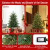 imageGoplus 6ft PreLit Artificial Christmas Tree Hinged Holiday Xmas Full Tree with 2116 Lush PVC ampamp PE Tips 300 Warm White LED Lights Foldable Metal Stand Seasonal Home Office Party Decoration5 FT