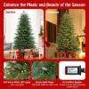 imageGoplus 6ft PreLit Artificial Christmas Tree Hinged Holiday Xmas Full Tree with 2116 Lush PVC ampamp PE Tips 300 Warm White LED Lights Foldable Metal Stand Seasonal Home Office Party Decoration7 FT